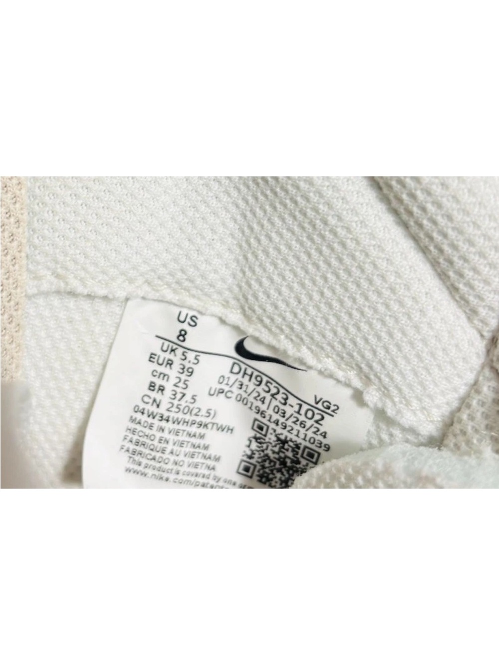 Nike Waffle Debut Women’s 8 Sneakers Sanddrift Black Retro Style Casual Shoes - Picture 9 of 12